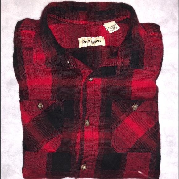 NWOT RUFF HEWN SOFT BUTTON DOWN COLLARD SHIRT! - Picture 2 of 5